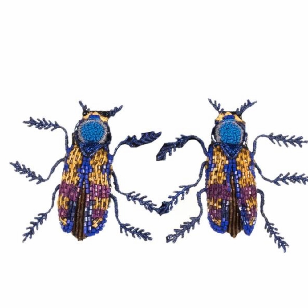 NEW! Mignonne Gavigan Beetle Earrings RARE